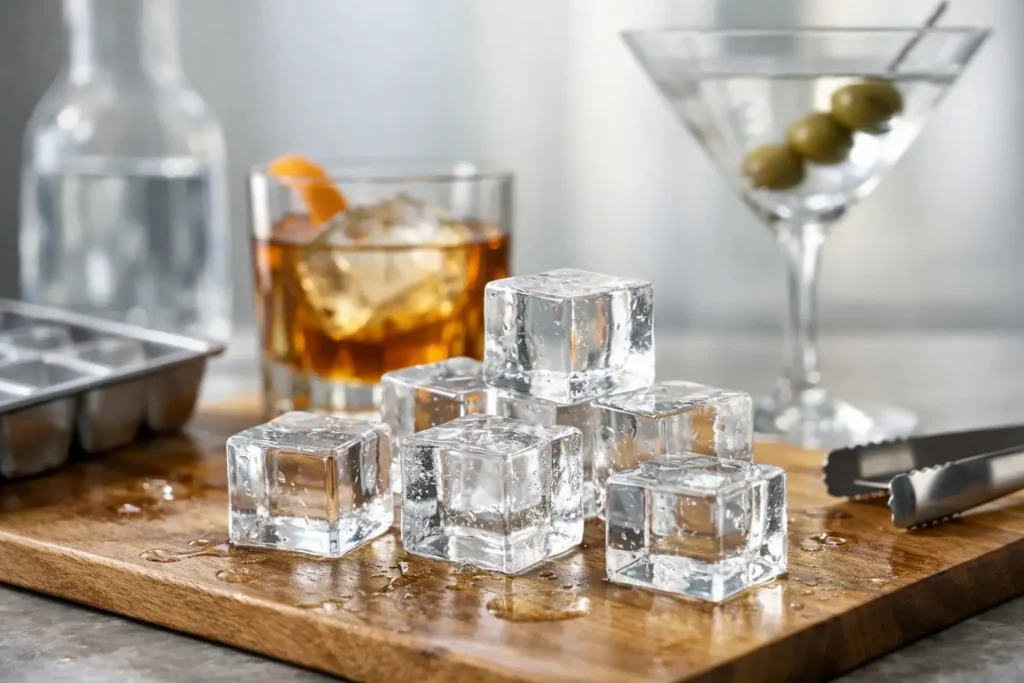 Cómo hacer hielo transparente para tus copas