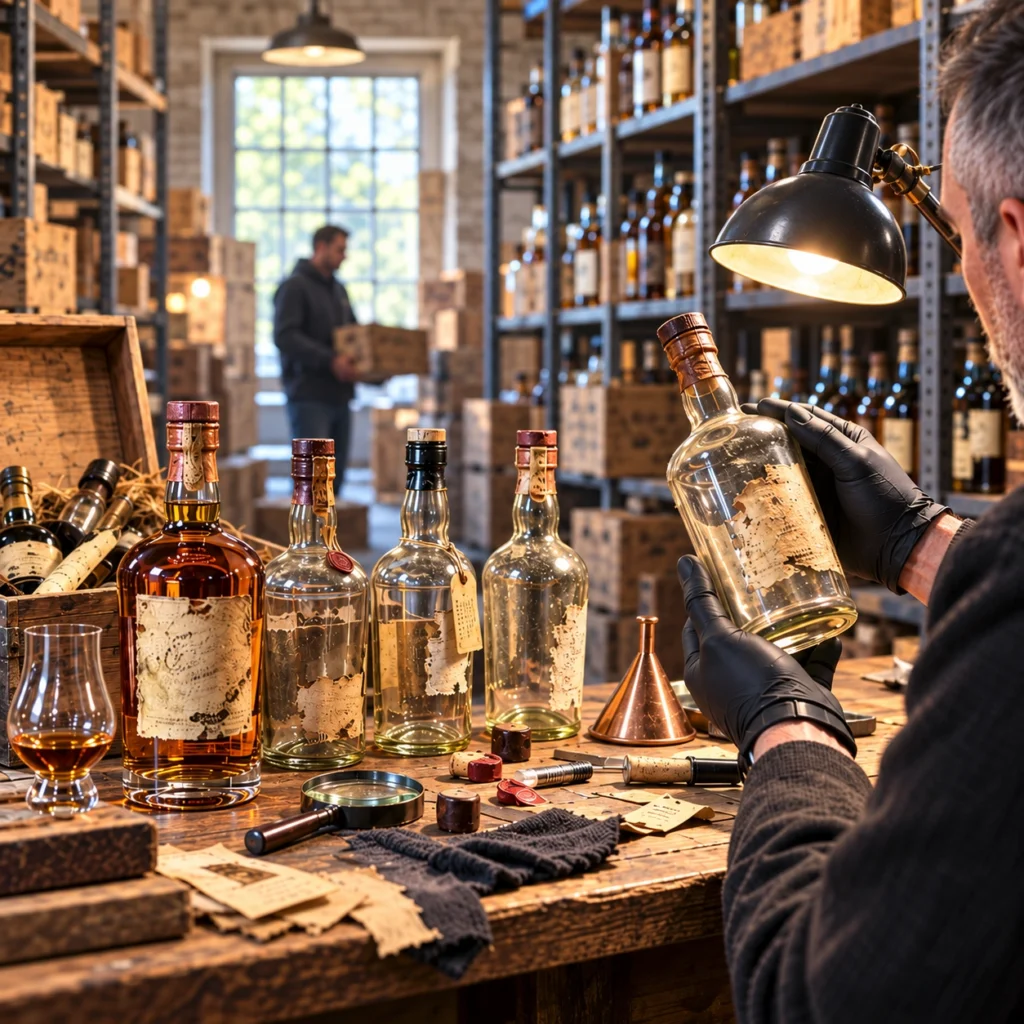 La falsificación de whisky: cuando una botella vieja vale más vacía que llena.