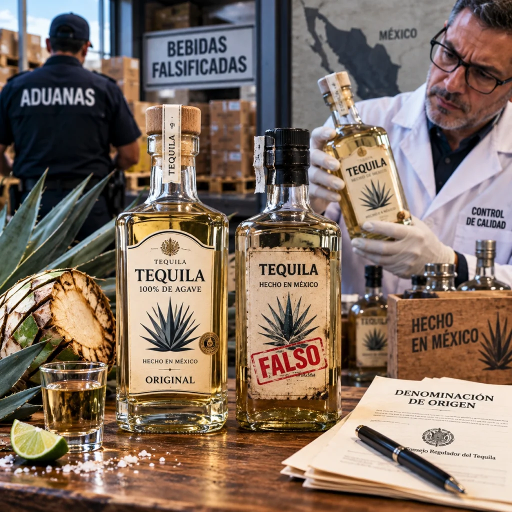 Falsificación. Tequila adulterado: una palabra que no puede utilizar cualquiera
