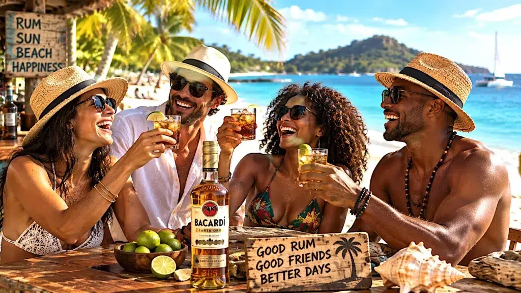 En el Caribe, el alcohol se llama ron.