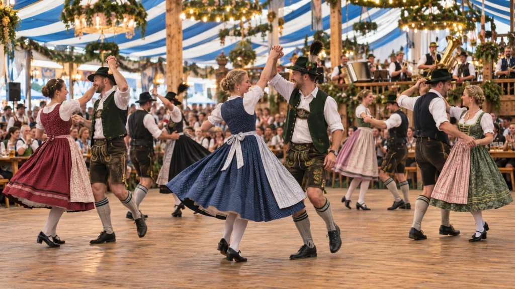 La Oktoberfest tiene cerveza y bailes tradicionales.