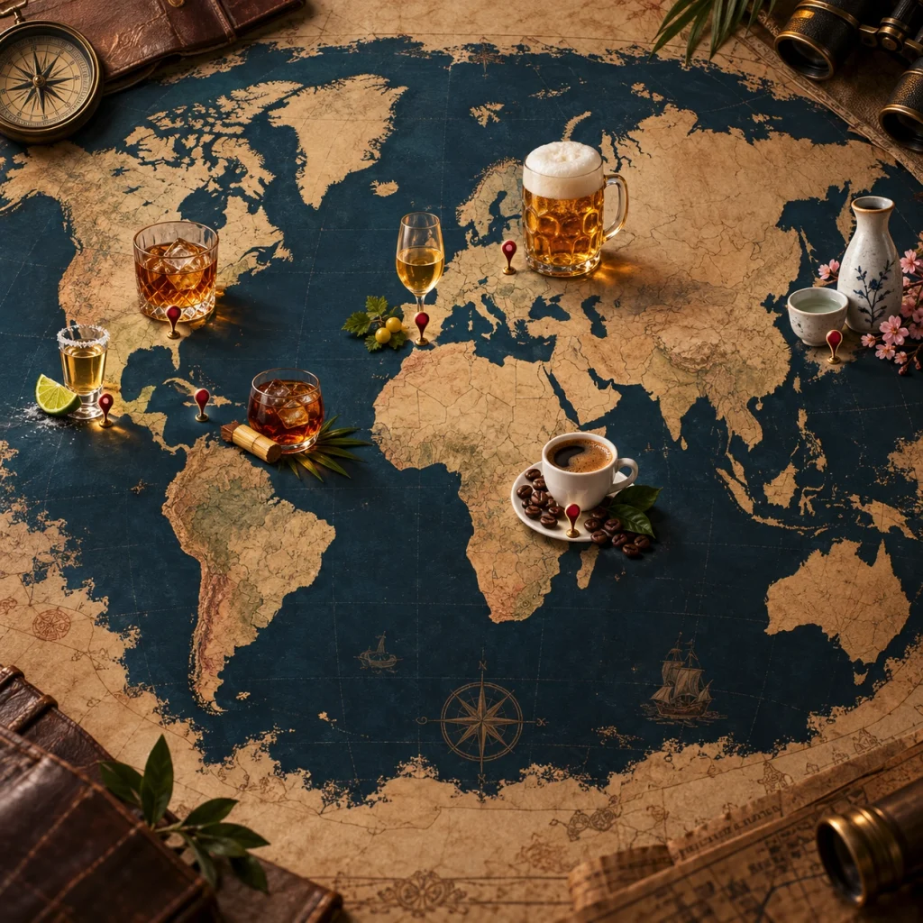Las rutas fascinantes cuentan la historia de la bebida en el mundo.